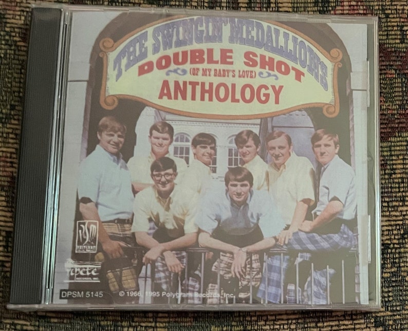 Rare, Vintage, New Old Stock, The SWINGIN' MEDALLIONS 'Double Shot of My Baby's Love' Anthology CD, Sealed, Never Opened, 1995, 18 Songs image 1