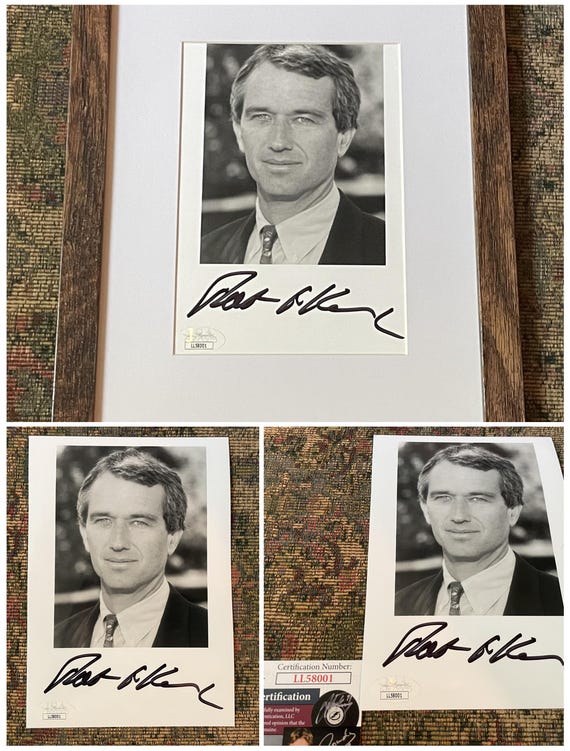 Robert F Kennedy Jr, SIGNED / AUTOGRAPHED Matted & Framed Photo