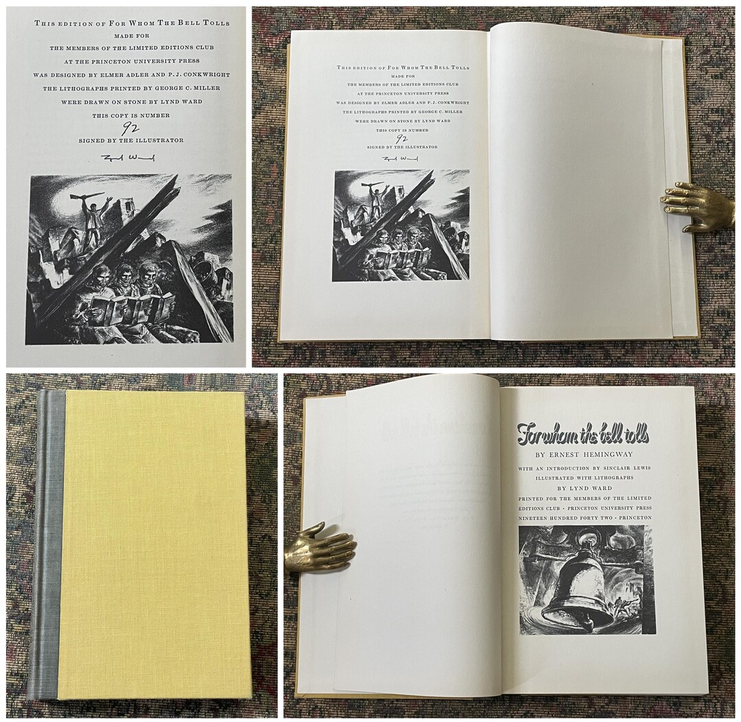Ernest Hemingway's for Whom the Bell Tolls, Special Edition, Number 92 ...