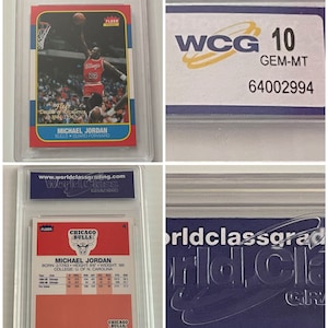 Difficile da trovare MICHAEL JORDON 1996-97 Fleer #4 Decade of Excellence 1986 Rookie Card classificata WCG Gem-Mt 10, Gem Mint 10