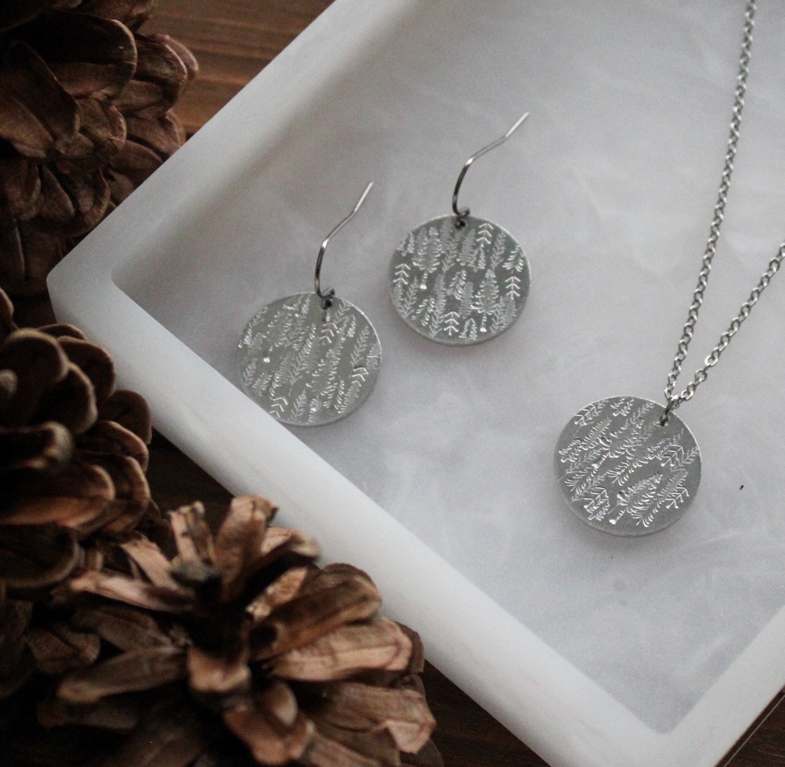 Forest Dreams Pine Tree Jewelry Pine Tree Necklaces Pine Etsy