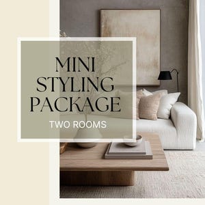 Virtual Interior Design Package, Two Rooms, Mood Board, Shopping List (Digital Service) image 1