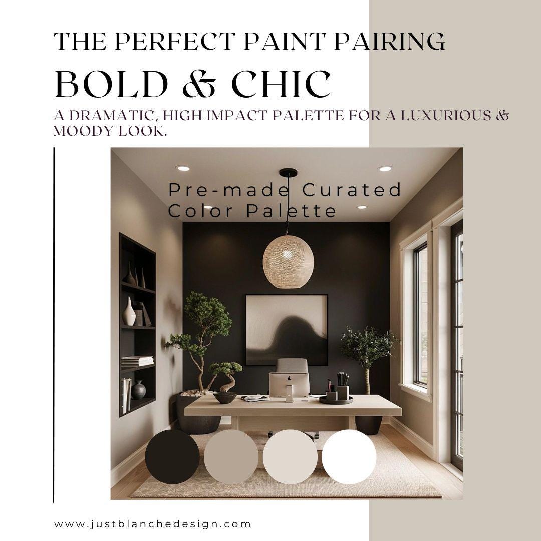 Pre-made Benjamin Moore Color Palette-whole House Paint Palette ...