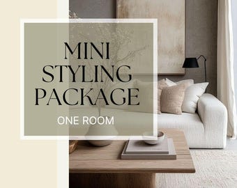 Interior Design E-Service, One Room Styling Package, Mood Board, Bedroom Shopping List