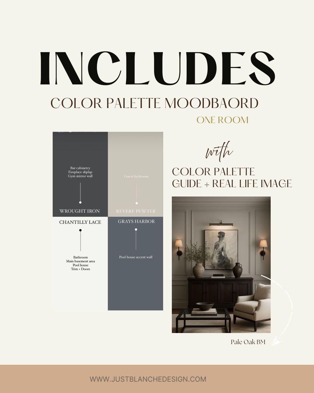 Custom Paint Color Palette | Virtual Interior Design Services | Edesign ...