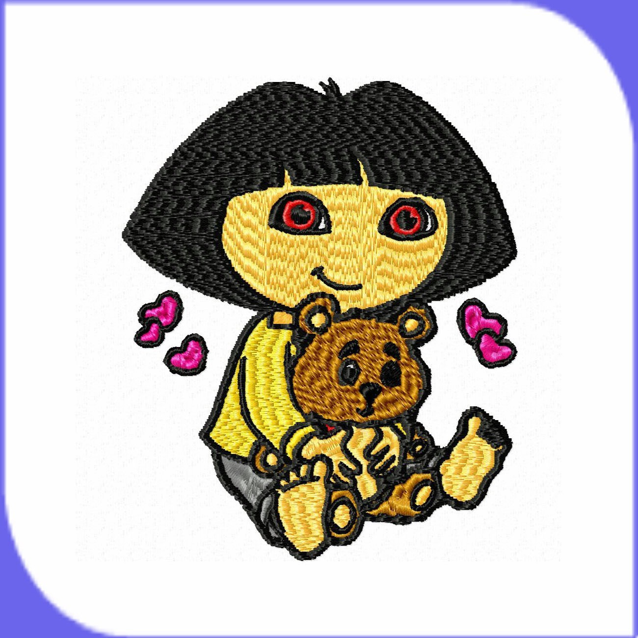 Dora The Explorer Embroidery Design 09 Etsy