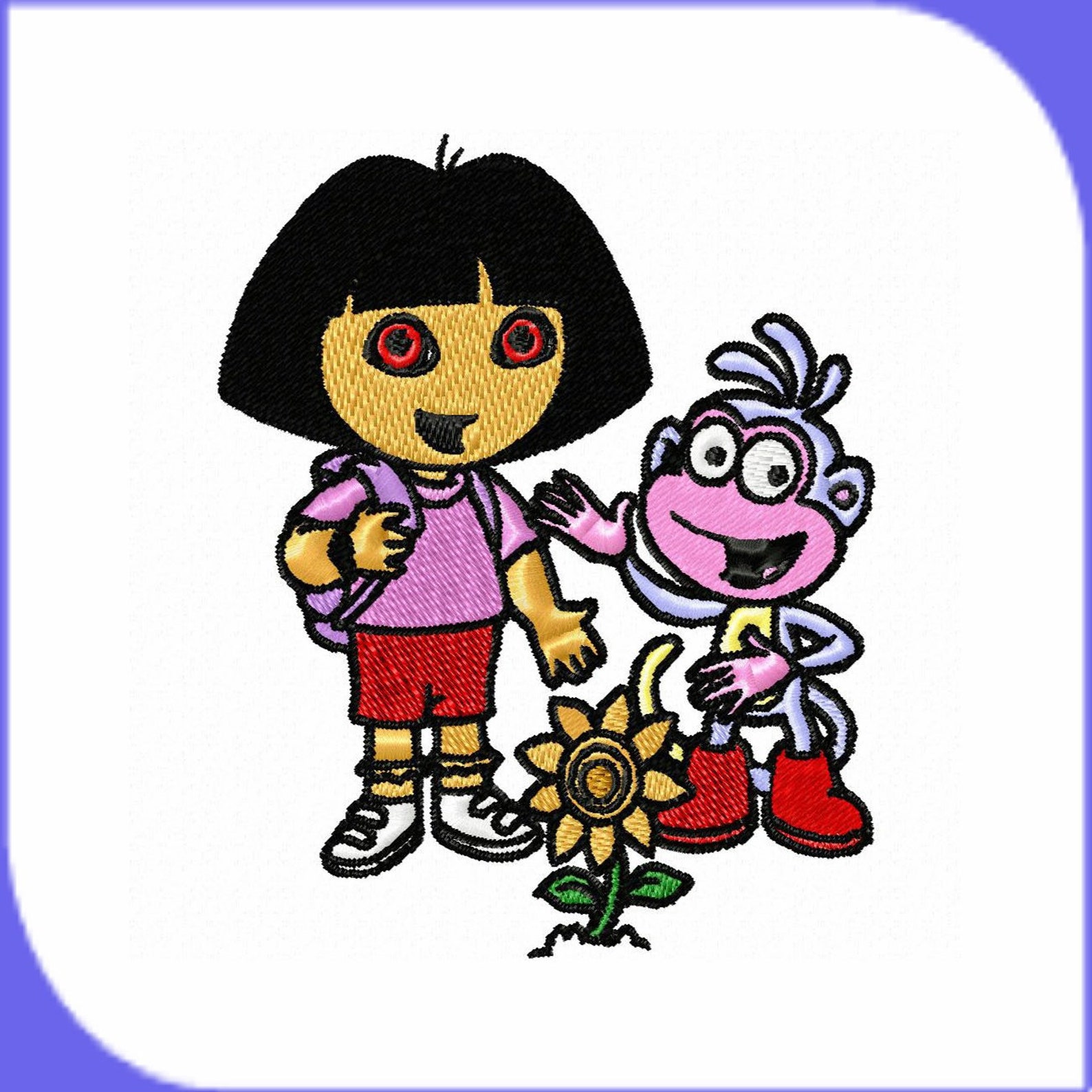 Dora The Explorer Embroidery Design 04 Etsy