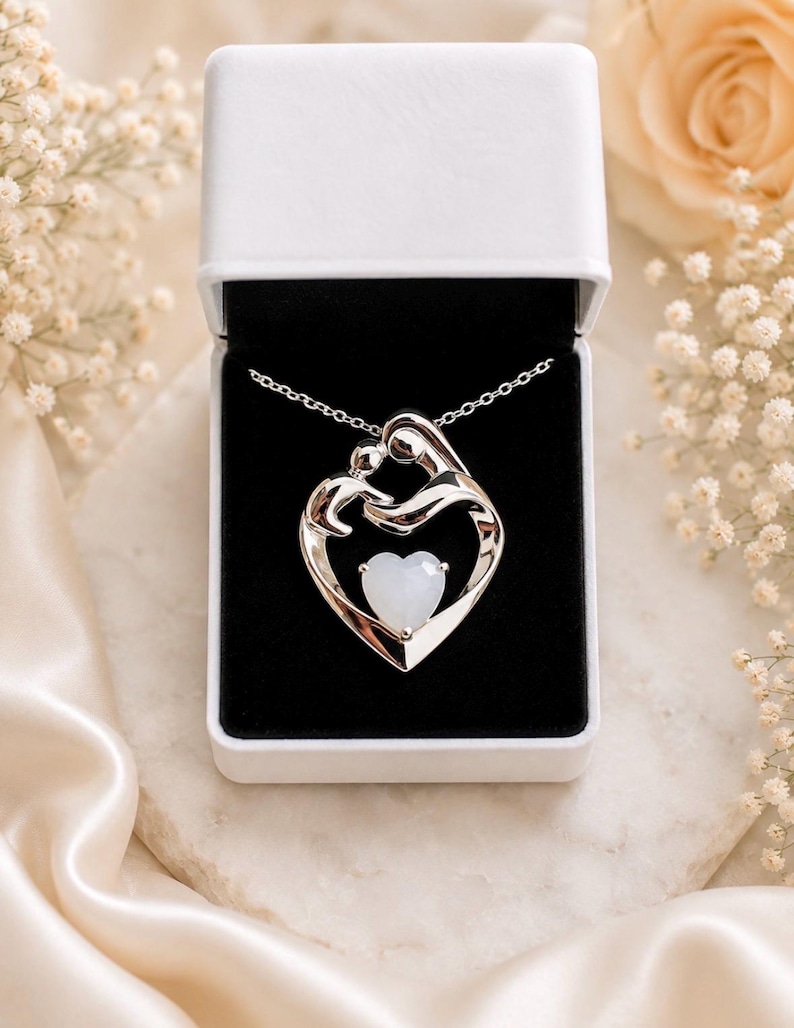 Mother holding child Breastmilk Pendant image 4