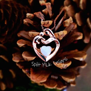 Mother holding child Breastmilk Pendant image 2