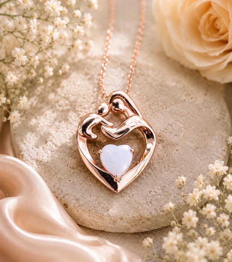 Mother holding child Breastmilk Pendant image 3