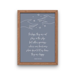 Stars in the Sky, Grief Quote, Grief Art, Grief Print, Bereavement Quote, Bereavement Art, Bereavement Print, Sympathy, Downloadable