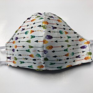 Arrow rainbow | Face Mask | Reversible | Cotton Face Mask | Washable | Reusable I Two Layer Face Mask
