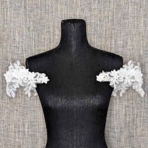 Wedding Dress Sleeves,  Off-shoulder Sleeves, Detachable Bridal Sleeves, Tulle sleeves, Detachable, AROUND the ARM (biceps)!
