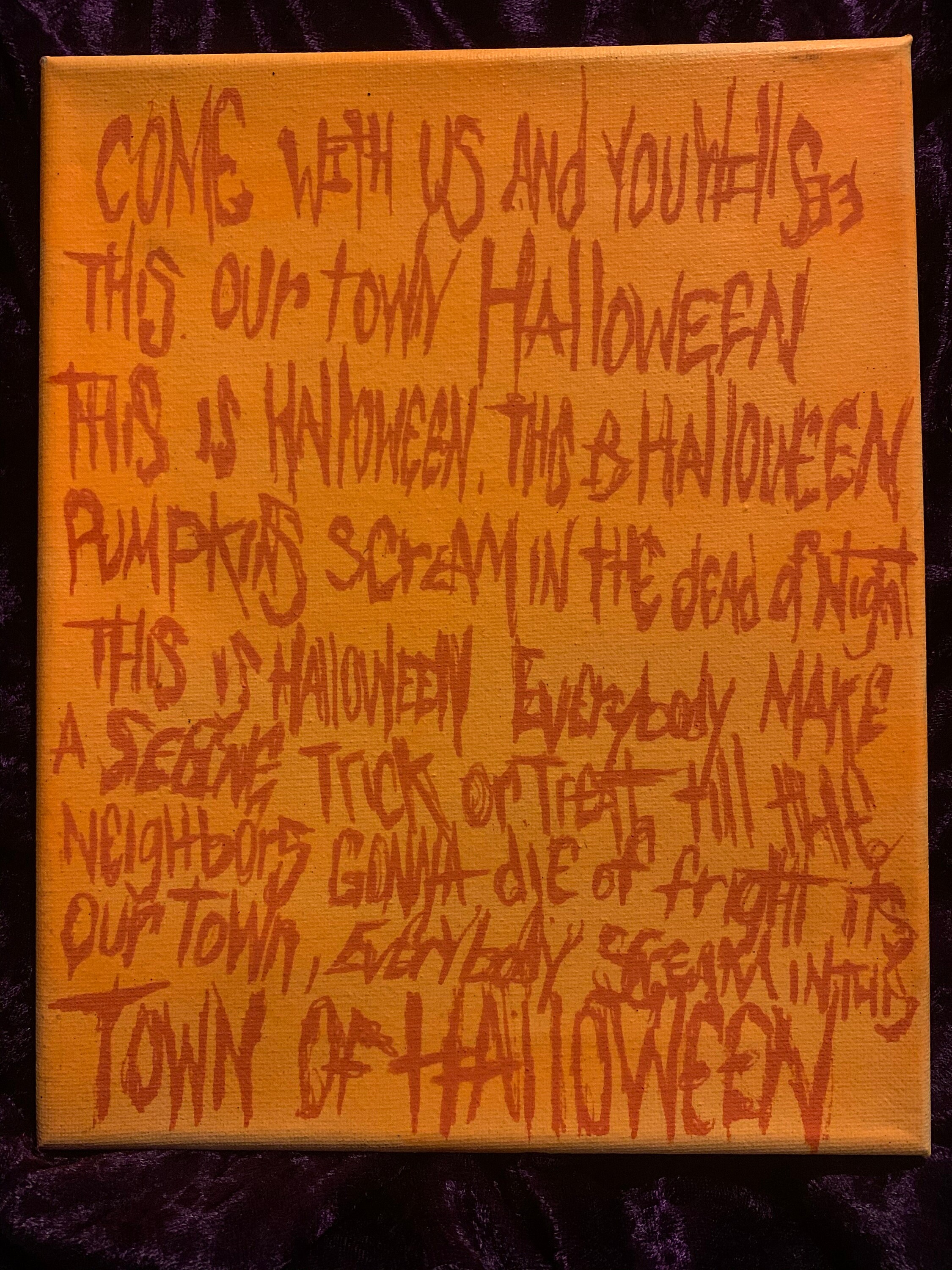 Nightmare before Christmas lyrics | Etsy