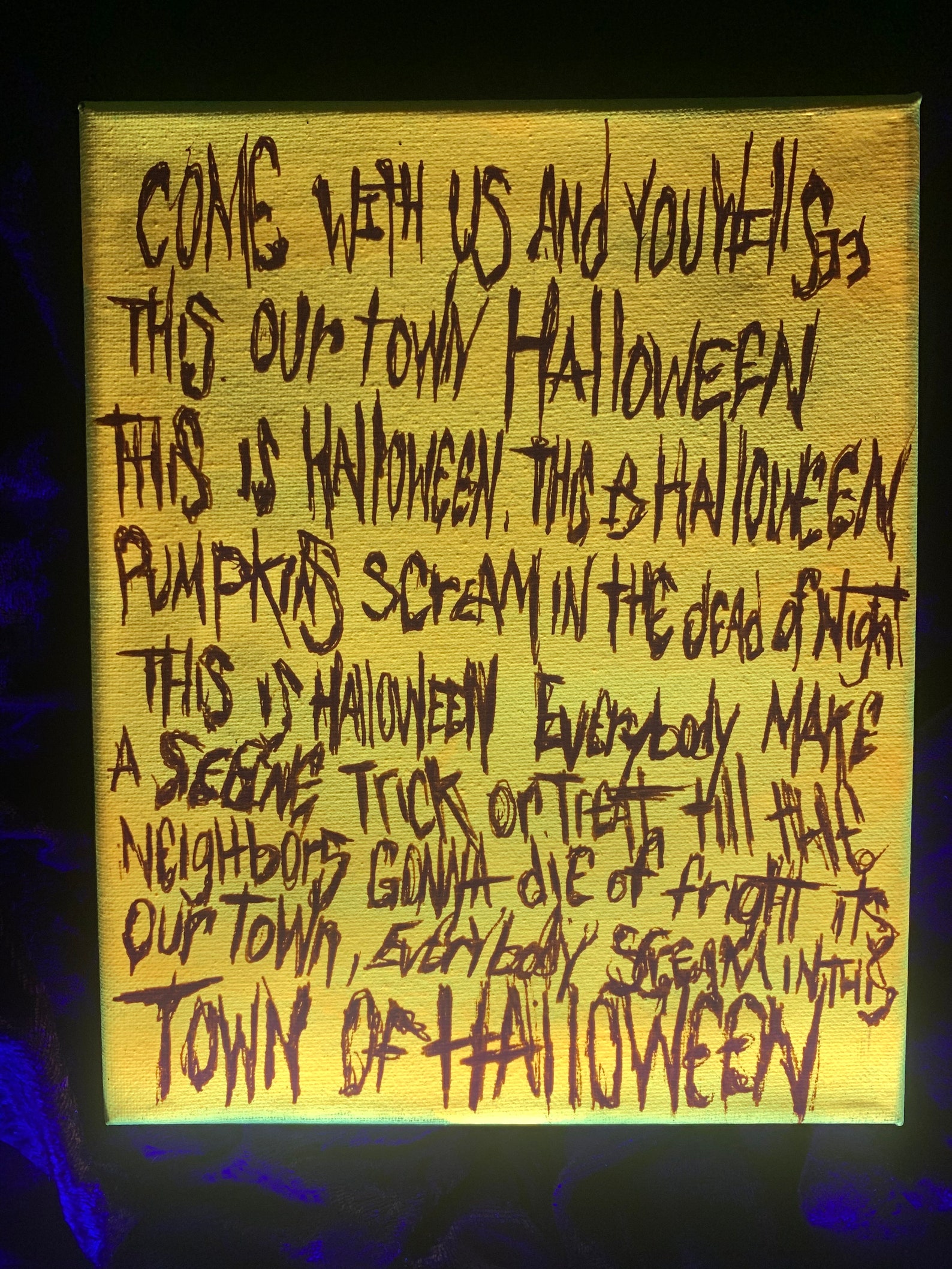Nightmare before Christmas lyrics | Etsy