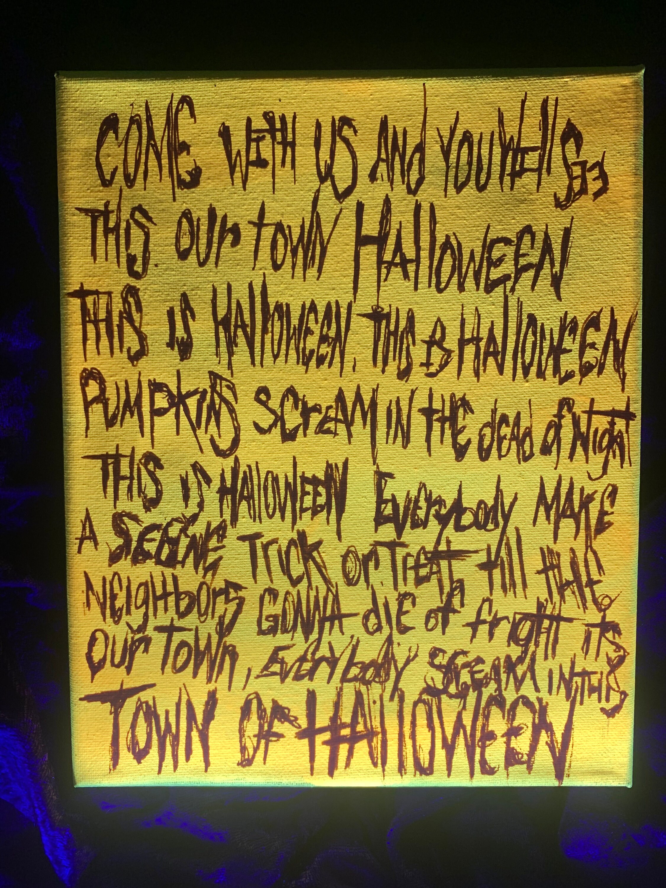 Nightmare Before Christmas Lyrics Etsy