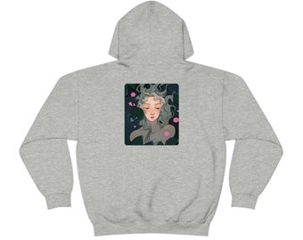 Water Lily Sport Grey Unisex Heavy Blend Hooded Sweatshirt