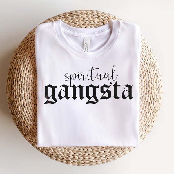 spiritual gangsta svg and png file for cutting machine