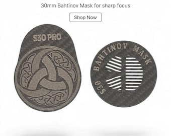 ZWO Seestar S30 Pro  Bahtinov Mask and Lens cap