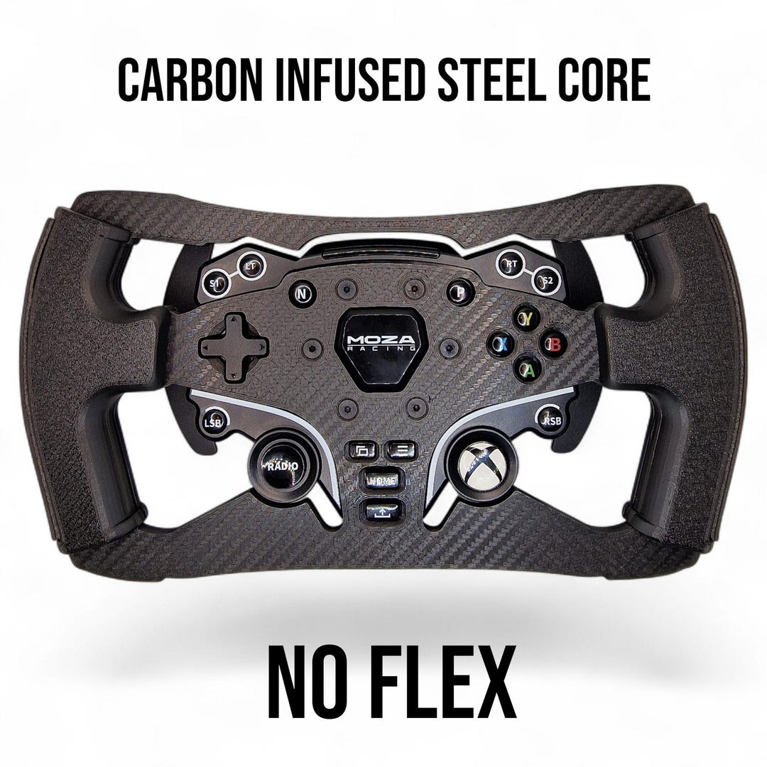 Moza ES Carbon and Steel Reinforced. F1 Open Wheel Sim Racing ESX Mod ...