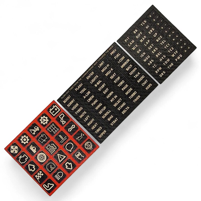 Register Racing Button Image Sim Racing Button Labels: 115 -piece Carbon Fiber Style - Etsy