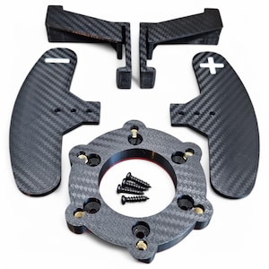 Deep dish Steering Wheel Adapter & Paddle Shifter Extenders compatible with Logitech G29 G920 etc: