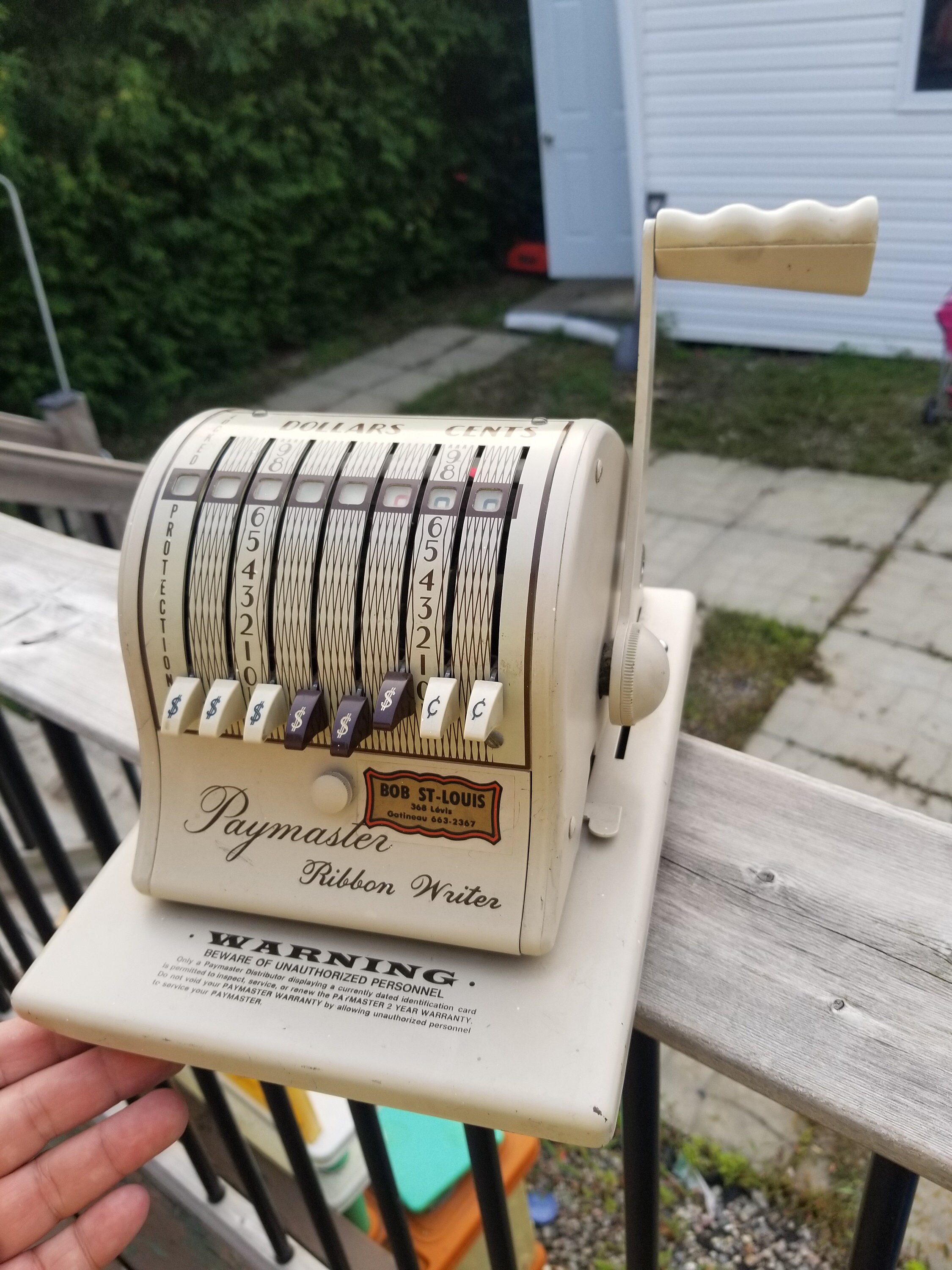 Vintage Paymaster Ribbon Writer 8000 Check Writer Etsy