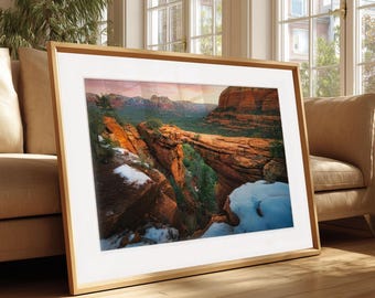 Sedona Arizona Devils Bridge Landscape Photography Art Print