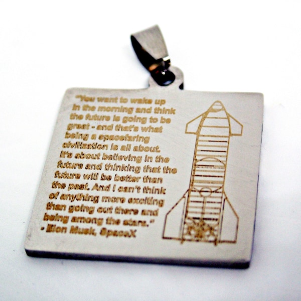 Elon Musk Necklace Etsy