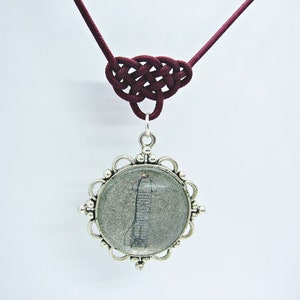 Collier cordon SpaceX Starship - Pendentif en verre avec cordon en macramé / Chaîne en acier inoxydable dorée ou argentée