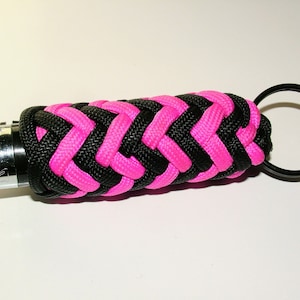 Pink Clipper Lighter Case Paracord Universal Lighter Holder Holster Wrap Keyring