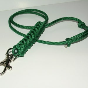Paracord ID Lanyard, verstellbares Halsband Lanyard 37 CUSTOM COLOR Ausweishalter, Schlangenknoten, Metallverschluss, Geschenk für Männer