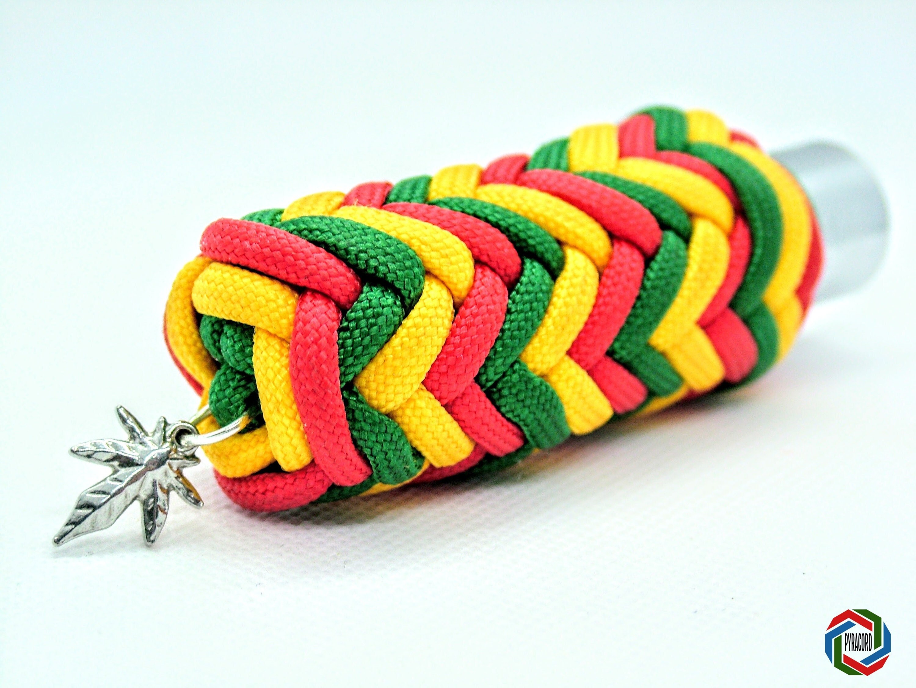 Rasta Clipper Lighter Case RASTA CANNABIS LEAF Handmade Rasta Reggae Bob Marley Theme Smokers 420 Gift - LighterCase Keyring Holster Wrap