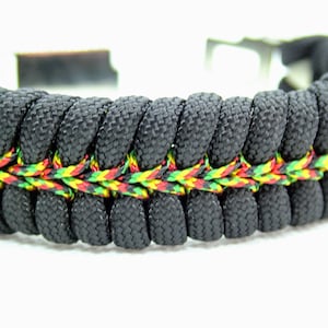 Herren Rasta Armband RASTAFARI STICHED Handgefertigtes Paracord Armband / Rastafari Jamaika Bob Marley Armband / Rasta Armband für Männer