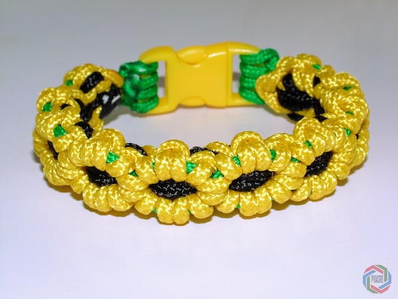 Sunflower paracord bracelet deals
