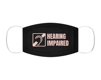 Hearing Impaired Mask, Hearing Impairment, Hard of Hearing Merch, The Unchargeables, Deaf Culture, Deaf Community, Hard of Hearing