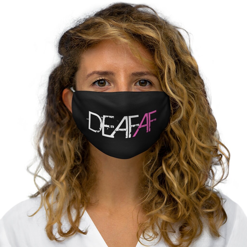 Deaf AF Mask Deaf Gifts Covid Masks Deaf Culture Deaf Etsy