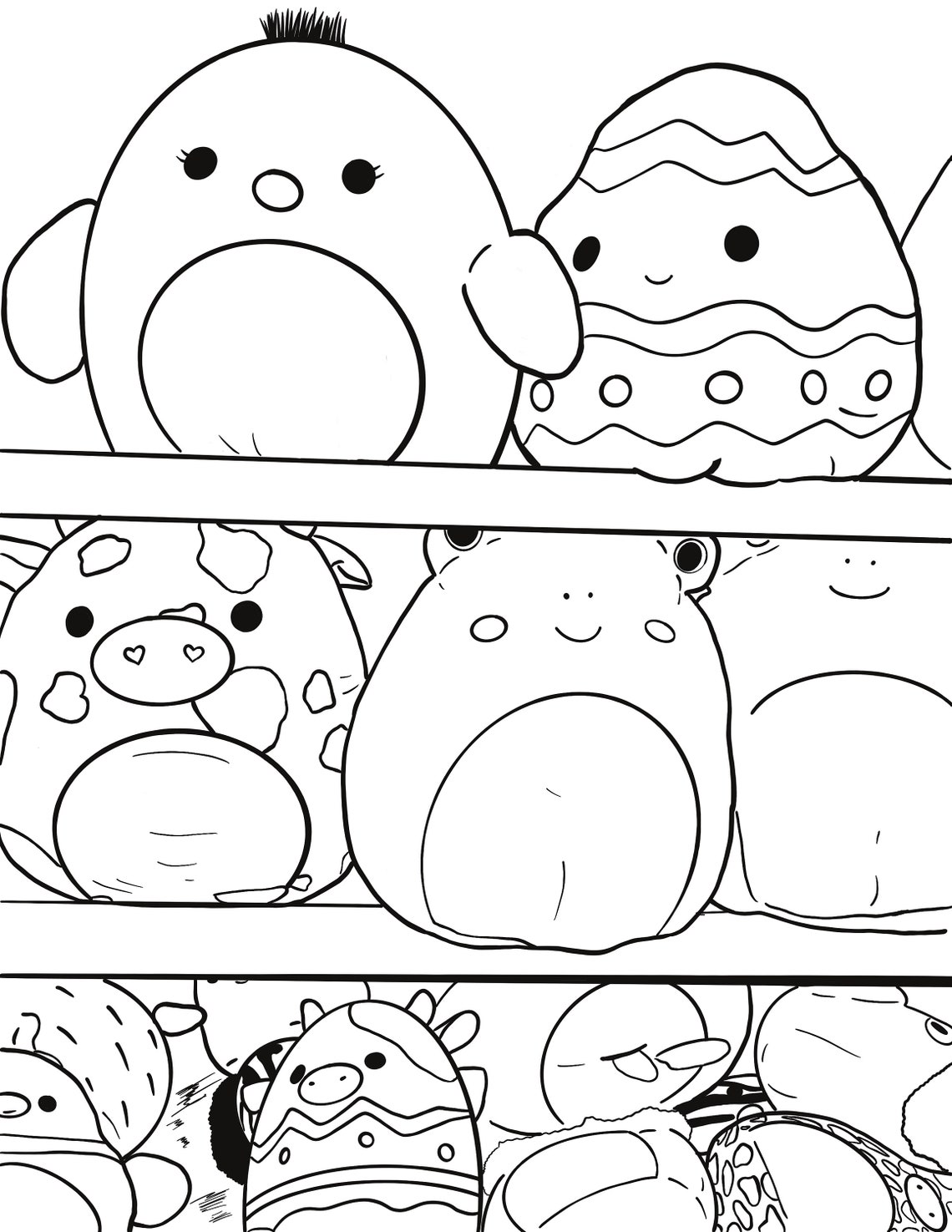 Squishmallow Coloring Page Etsy Australia