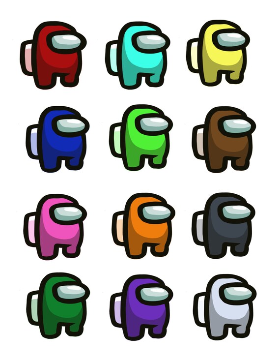 Among us stickers sheet set Etsy