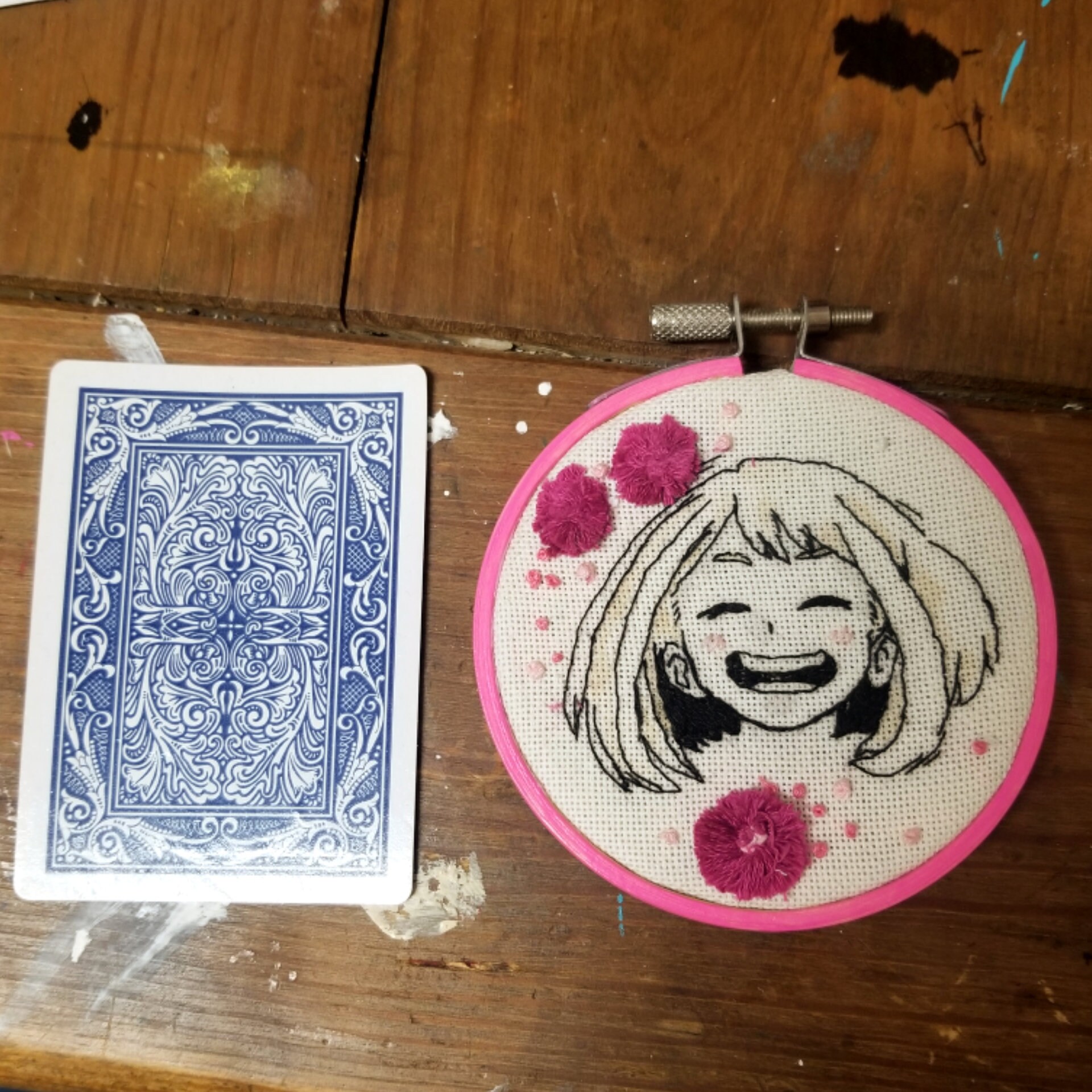 My Hero Academia Ochaco Ururaka Embroidery Hoop  Etsy