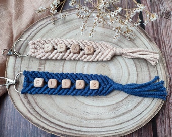 Keychains with names, personalized gifts, gift ideas for school enrollment, sustainable gifts, small birthday gifts