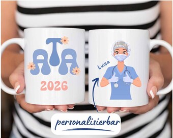 Personalized mug for the end of training, gift for anesthesiology technicians, graduation mug, coffee mug for the exam