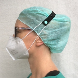 2-er Set Vario Ohrenschoner für FFP2 Masken, Maskenband, Maskenhalter,  Maskenverlängerung, elastisch, Halteband, Pottbinder Ohrenentlastung