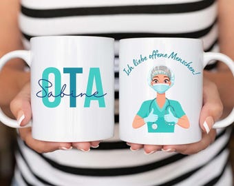 Personalized coffee mug for a prospective OTA, OTA graduation, OTA anniversary gift idea, funny mug for operating room staff