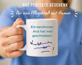 Funny nurse mug, doctor handwriting mug, gift for nurse, nursing gift humor, medical mug for an OTA