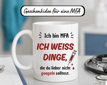 Funny Medical Assistant Mug | Medical Assistant Gift | I Know Things Mug | Practice Humor | Funny Mug for Colleague, Doctor's Office Gift