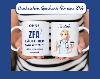Thank you gift for dental assistants with name | Personalized mug for dental assistants | Appreciation for a colleague at a dental practice on their birthday