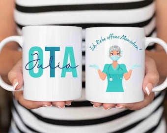 OTA training completion, personalized coffee mug for a prospective OTA, OTA anniversary gift idea, funny mug for operating room staff