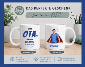 Personalized coffee mug for an OTA, OTA graduation hero, OTA anniversary gift idea, funny mug for operating room staff