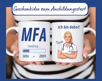 Medical Assistant Apprenticeship Gift, Personalized Medical Assistant Mug for the Start of Apprenticeship, Medical Assistant Apprentice Gift, MFA Loading Mug